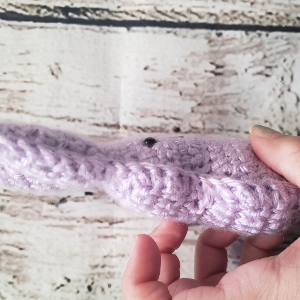 Purple Crochet Easter Peep